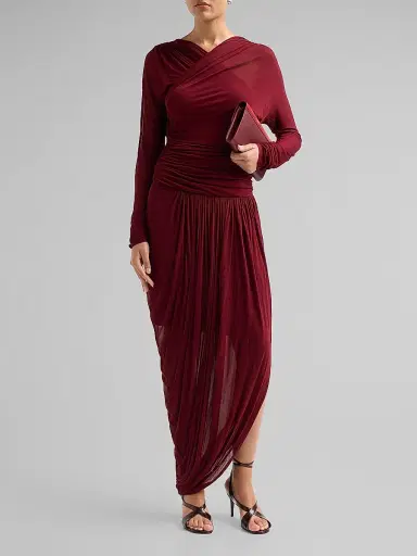 A.L.C. A. L.C. Women's Mailie Ruched Pleated Maxi Dress | Thumbnail 2 A.L.C. A. L.C. Women's Mailie Ruched Pleated Maxi Dress | Thumbnail 2