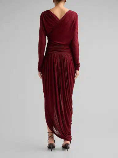 A.L.C. A. L.C. Women's Mailie Ruched Pleated Maxi Dress | Thumbnail 3 A.L.C. A. L.C. Women's Mailie Ruched Pleated Maxi Dress | Thumbnail 3