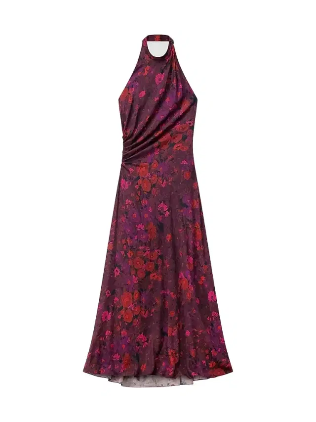 A. L.C. Women's Scarlett Floral Halter Gown A. L.C. Women's Scarlett Floral Halter Gown