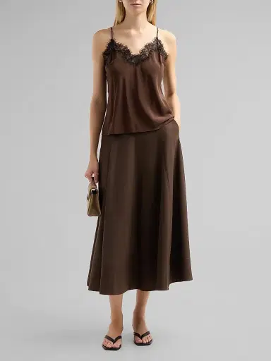 A.L.C. A. L.C. Women's Aminah Virgin Wool-Blend A-Line Midi Skirt | Thumbnail 2 A.L.C. A. L.C. Women's Aminah Virgin Wool-Blend A-Line Midi Skirt | Thumbnail 2