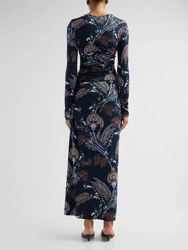 Cara Cara Women's Piermond Paisley Jersey Maxi Dress | Thumbnail 3 Cara Cara Women's Piermond Paisley Jersey Maxi Dress | Thumbnail 3
