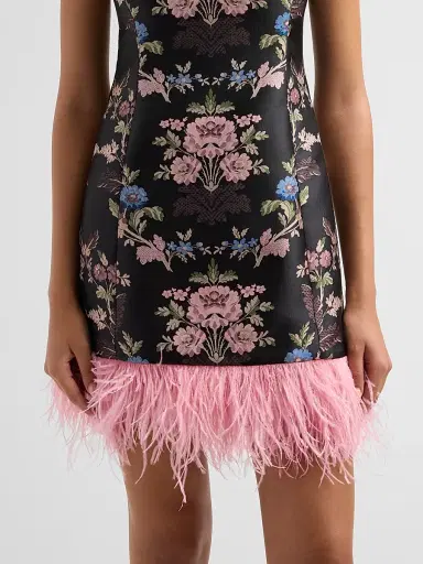 Cara Cara Women's Fara Floral Fringe Mini Dress | Thumbnail 5 Cara Cara Women's Fara Floral Fringe Mini Dress | Thumbnail 5