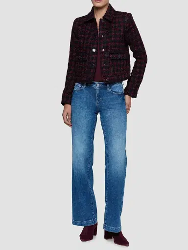 L'Agence Women's Nyx Tweed Crop Jacket | Thumbnail 2 L'Agence Women's Nyx Tweed Crop Jacket | Thumbnail 2