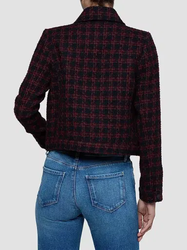 L'Agence Women's Nyx Tweed Crop Jacket | Thumbnail 3 L'Agence Women's Nyx Tweed Crop Jacket | Thumbnail 3