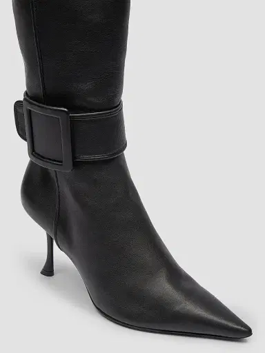 Roger Vivier Women's Viv Ville 85MM Leather Knee-High Boots | Thumbnail 5 Roger Vivier Women's Viv Ville 85MM Leather Knee-High Boots | Thumbnail 5