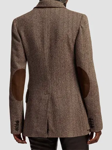 Ralph Lauren Collection Women's Preston II Herringbone Tweed Blazer | Thumbnail 3 Ralph Lauren Collection Women's Preston II Herringbone Tweed Blazer | Thumbnail 3