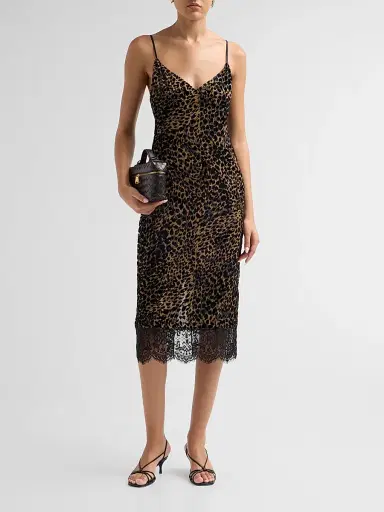 Ronny Kobo Women's Jourdin Leopard-Print A-Line Midi Dress | Thumbnail 2 Ronny Kobo Women's Jourdin Leopard-Print A-Line Midi Dress | Thumbnail 2