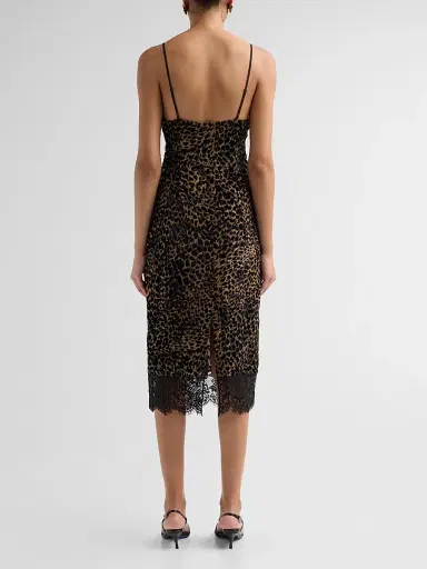 Ronny Kobo Women's Jourdin Leopard-Print A-Line Midi Dress | Thumbnail 3 Ronny Kobo Women's Jourdin Leopard-Print A-Line Midi Dress | Thumbnail 3