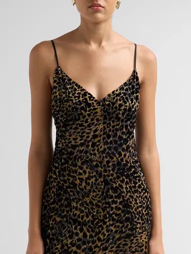 Ronny Kobo Women's Jourdin Leopard-Print A-Line Midi Dress | Thumbnail 5 Ronny Kobo Women's Jourdin Leopard-Print A-Line Midi Dress | Thumbnail 5