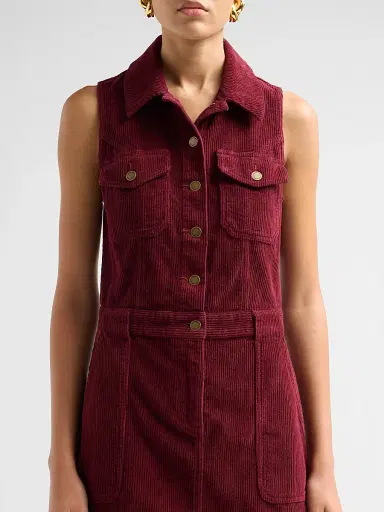 Ramy Brook Women's Peyton Stretch-Cotton Corduroy Mini Shirtdress | Thumbnail 5 Ramy Brook Women's Peyton Stretch-Cotton Corduroy Mini Shirtdress | Thumbnail 5
