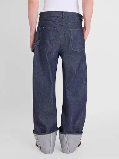 JW Anderson Men's Turn-Up-Cuff Workwear Jeans | Thumbnail 3 JW Anderson Men's Turn-Up-Cuff Workwear Jeans | Thumbnail 3
