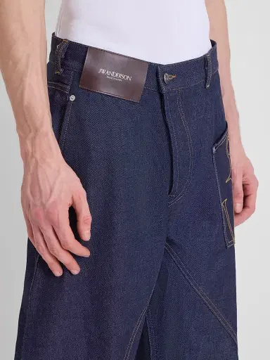 JW Anderson Men's Turn-Up-Cuff Workwear Jeans | Thumbnail 5 JW Anderson Men's Turn-Up-Cuff Workwear Jeans | Thumbnail 5
