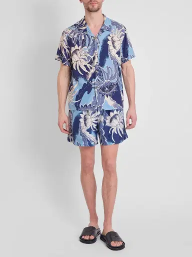 JW Anderson Men's Floral Camp Collar Shirt | Thumbnail 2 JW Anderson Men's Floral Camp Collar Shirt | Thumbnail 2