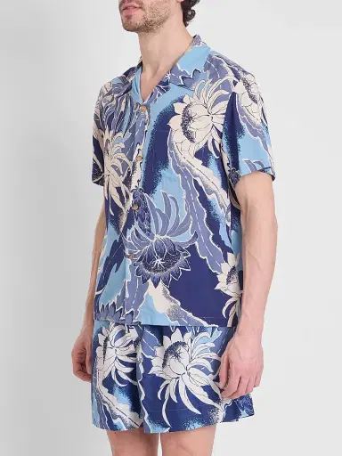 JW Anderson Men's Floral Camp Collar Shirt | Thumbnail 4 JW Anderson Men's Floral Camp Collar Shirt | Thumbnail 4