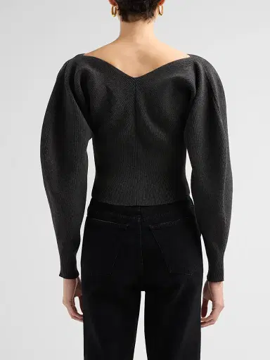 Ronny Kobo Women's Krystal Rib-Knit Sweater | Thumbnail 3 Ronny Kobo Women's Krystal Rib-Knit Sweater | Thumbnail 3