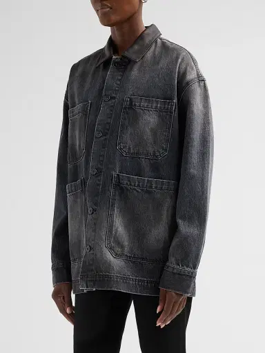 SLVRLAKE Women's Oversized Worker Denim Jacket | Thumbnail 4 SLVRLAKE Women's Oversized Worker Denim Jacket | Thumbnail 4