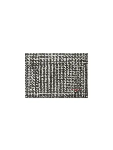 Givenchy Men's Flap Card Holder in Houndstooth Effect Leather | Thumbnail 1 Givenchy Men's Flap Card Holder in Houndstooth Effect Leather | Thumbnail 1