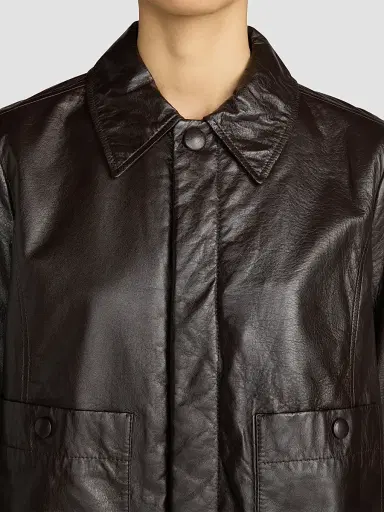 Frame Women's Swing Mini Paper Leather Jacket | Thumbnail 5 Frame Women's Swing Mini Paper Leather Jacket | Thumbnail 5