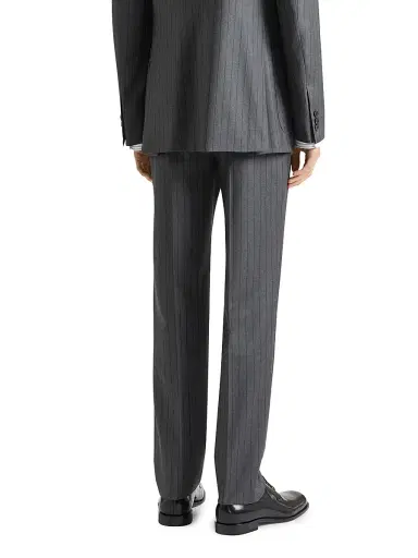 Givenchy Men's Slim Fit Striped Tailored Pants in Wool | Thumbnail 4 Givenchy Men's Slim Fit Striped Tailored Pants in Wool | Thumbnail 4