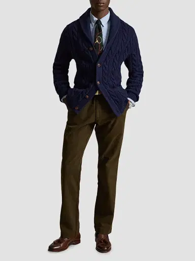 Polo Ralph Lauren Men's Winterized Twill Flat-Front Pants | Thumbnail 2 Polo Ralph Lauren Men's Winterized Twill Flat-Front Pants | Thumbnail 2