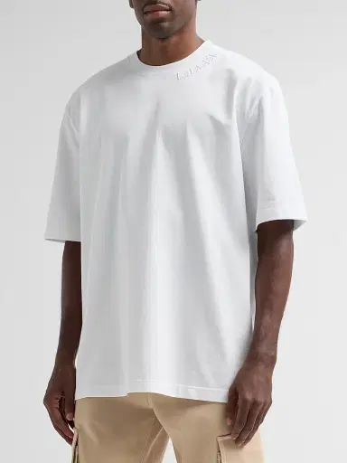 Marni Men's Cotton Oversized Crewneck T-Shirt | Thumbnail 4 Marni Men's Cotton Oversized Crewneck T-Shirt | Thumbnail 4