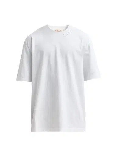 Marni Men's Cotton Oversized Crewneck T-Shirt | Thumbnail 1 Marni Men's Cotton Oversized Crewneck T-Shirt | Thumbnail 1
