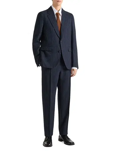 Givenchy Men's Couture Seam Striped Joggers in Wool | Thumbnail 2 Givenchy Men's Couture Seam Striped Joggers in Wool | Thumbnail 2