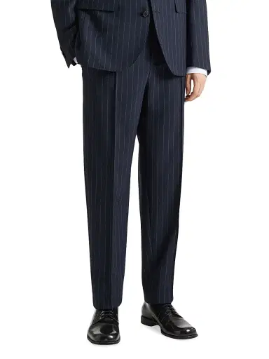 Givenchy Men's Couture Seam Striped Joggers in Wool | Thumbnail 3 Givenchy Men's Couture Seam Striped Joggers in Wool | Thumbnail 3