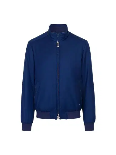 Stefano Ricci Men's Vicuña and Silk Blend Blouson Jacket | Thumbnail 1 Stefano Ricci Men's Vicuña and Silk Blend Blouson Jacket | Thumbnail 1