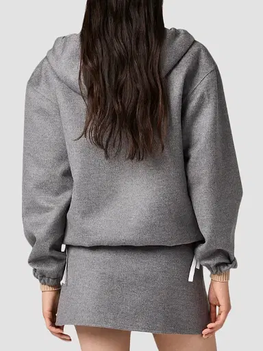 Miu Miu Women's Double Cashmere and Wool Hoodie Jacket | Thumbnail 4 Miu Miu Women's Double Cashmere and Wool Hoodie Jacket | Thumbnail 4