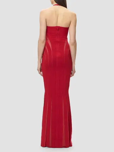 Hervé Léger Women's The Katie Halterneck Bandage Gown | Thumbnail 3 Hervé Léger Women's The Katie Halterneck Bandage Gown | Thumbnail 3