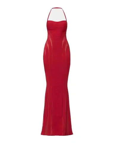 Hervé Léger Women's The Katie Halterneck Bandage Gown | Thumbnail 1 Hervé Léger Women's The Katie Halterneck Bandage Gown | Thumbnail 1