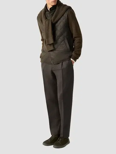 Zegna Men's Trofeo Wool Vest | Thumbnail 6 Zegna Men's Trofeo Wool Vest | Thumbnail 6