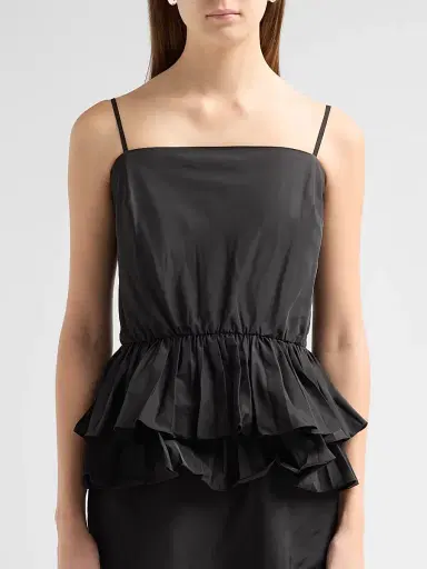 Kika Vargas Women's Alanna Flounce Midi Dress | Thumbnail 5 Kika Vargas Women's Alanna Flounce Midi Dress | Thumbnail 5