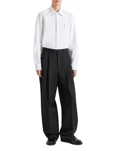 Givenchy Men's Slim Fit Shirt in Cotton with Pearl Embroidery | Thumbnail 2 Givenchy Men's Slim Fit Shirt in Cotton with Pearl Embroidery | Thumbnail 2