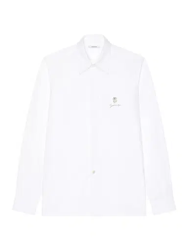 Givenchy Men's Slim Fit Shirt in Cotton with Pearl Embroidery | Thumbnail 1 Givenchy Men's Slim Fit Shirt in Cotton with Pearl Embroidery | Thumbnail 1