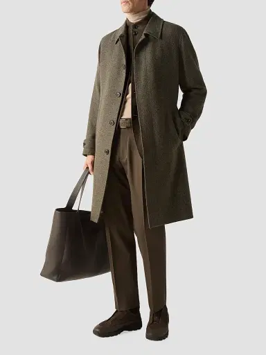 Zegna Men's Oasi Cashmere Trench Coat | Thumbnail 2 Zegna Men's Oasi Cashmere Trench Coat | Thumbnail 2
