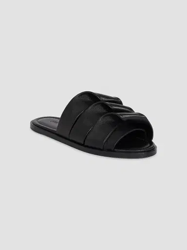JW Anderson Women's Coil Rolled-Strap Leather Slides | Thumbnail 2 JW Anderson Women's Coil Rolled-Strap Leather Slides | Thumbnail 2
