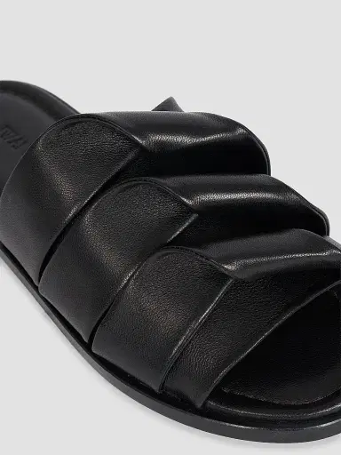 JW Anderson Women's Coil Rolled-Strap Leather Slides | Thumbnail 5 JW Anderson Women's Coil Rolled-Strap Leather Slides | Thumbnail 5