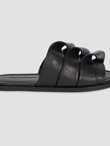 JW Anderson Women's Coil Rolled-Strap Leather Slides | Thumbnail 6 JW Anderson Women's Coil Rolled-Strap Leather Slides | Thumbnail 6