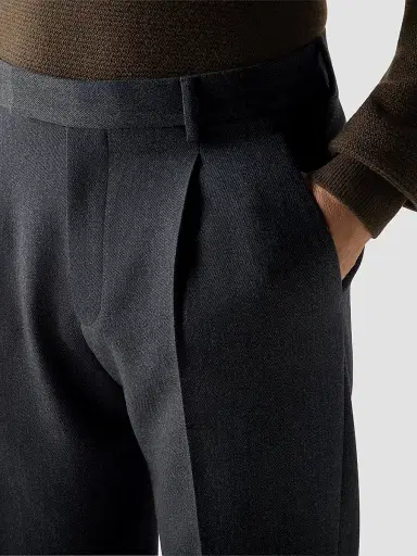 Zegna Men's Wool and Cashmere Pants | Thumbnail 5 Zegna Men's Wool and Cashmere Pants | Thumbnail 5