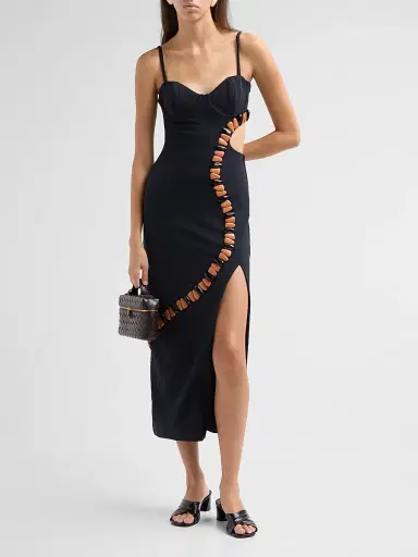 PatBo Women's Delya Stone Knit Midi Dress | Thumbnail 2 PatBo Women's Delya Stone Knit Midi Dress | Thumbnail 2