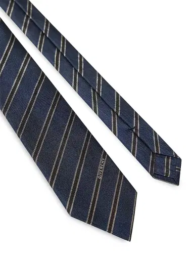 Givenchy Men's Thin Stripes Tie in Silk Gros Grain | Thumbnail 2 Givenchy Men's Thin Stripes Tie in Silk Gros Grain | Thumbnail 2