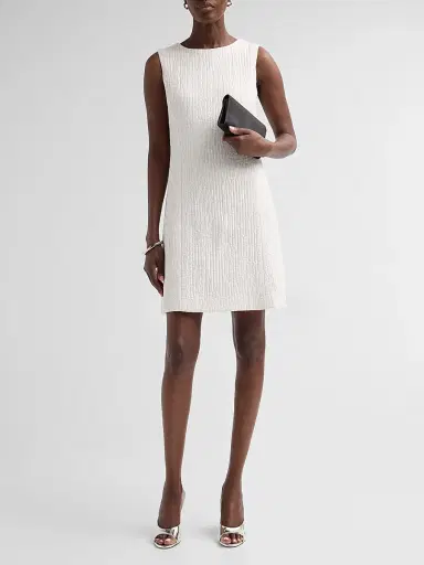 PRABAL GURUNG Women's Textured Shift Mini Dress | Thumbnail 2 PRABAL GURUNG Women's Textured Shift Mini Dress | Thumbnail 2