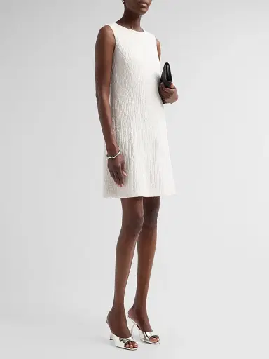 PRABAL GURUNG Women's Textured Shift Mini Dress | Thumbnail 4 PRABAL GURUNG Women's Textured Shift Mini Dress | Thumbnail 4