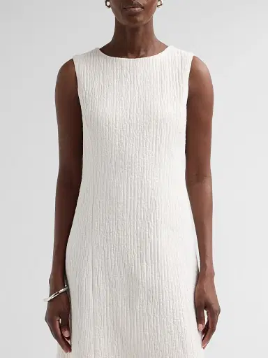 PRABAL GURUNG Women's Textured Shift Mini Dress | Thumbnail 5 PRABAL GURUNG Women's Textured Shift Mini Dress | Thumbnail 5