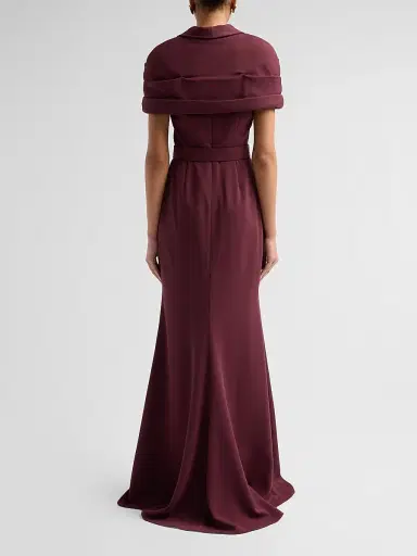 BADGLEY MISCHKA Women's Draped Belted Gown | Thumbnail 3 BADGLEY MISCHKA Women's Draped Belted Gown | Thumbnail 3