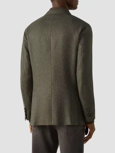 Zegna Men's Cashmere Silk and Linen Jacket | Thumbnail 4 Zegna Men's Cashmere Silk and Linen Jacket | Thumbnail 4