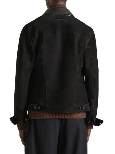 Givenchy Men's Jacket in Suede with Asymmetrical Pocket | Thumbnail 4 Givenchy Men's Jacket in Suede with Asymmetrical Pocket | Thumbnail 4