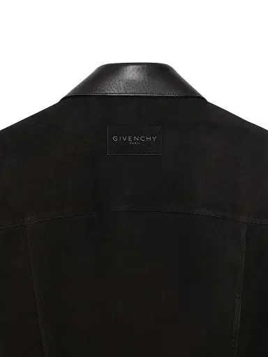 Givenchy Men's Jacket in Suede with Asymmetrical Pocket | Thumbnail 5 Givenchy Men's Jacket in Suede with Asymmetrical Pocket | Thumbnail 5